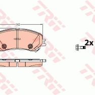 Ön Fren Balatası (Renault Megane 11/02>10/08)