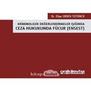 On İki Levha Yayınları Efser Erden Tütüncü Kriminolojik Değerlendirmeler Işığında Ceza Hukukunda Fücur Ensest
