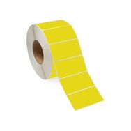 On Roll Paper 60x40 Sarı 1000'li Sarım 10 Rulo Barkod Etiketi