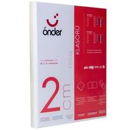 Önder 2012-5 4 Halkalı D A4 Beyaz 20 mm Mekanizmalı Klasör
