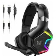 Onikuma K-10 Pro 2.2 mt Ledli Kablolu Oyuncu kulak üstü Kulaklık