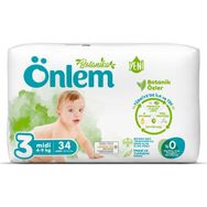 Önlem Botanika No:3 Midi 34 Adet Bebek Bezi
