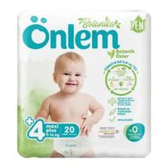 Önlem Botanika No:4+ Maxi Plus 20 Adet Bebek Bezi