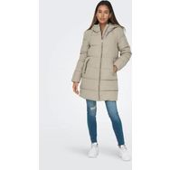 Only 15205369-06 Dolly Long Puffer Coat Otw Noos Kadın Bej Mont