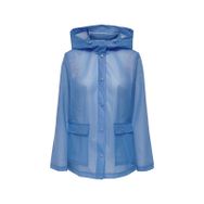 Only 15281928 Mavi Onlacacie Short Rain Jacket Otw Provence Kadın Günlük Yağmurluk
