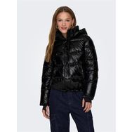 Only 15287919 Siyah Kapüşonlu Puffer Kadın Mont