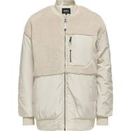 Only 15292801 Emmy Fleece Bej Bomber Kadın Ceket