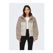Only 15292945 Wanja Fur Puffer Mix Krem Kadın Mont