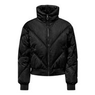 Only 15293753 Onlmia Short Aop Puffer Cc Otw Siyah Kadın Mont
