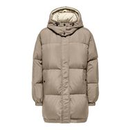 Only 15294690 Onlvilma Down Açık Kahverengi Jacket CC OTW Kadın Mont