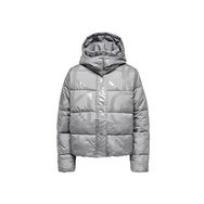 Only 15326045-DECEMBER-SKY Onlmercedes AOP Puffer Gri Kadın Mont