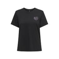Only 15339251 Lotta Siyah Kadın T-shirt