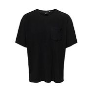 Only & Sons Onsasher Rlx Pleated Pocket Ss Tee Black Erkek T-shirt