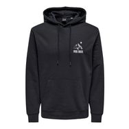 Only & Sons Onscarl Reg Mountain Sweat Hoodie Koyu Lacivert Erkek Sweatshirt
