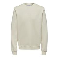 Only & Sons Onsconnor Authentic Reg Crew Neck Antique White Erkek Sweatshirt