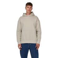 Only & Sons Onsdan Life Rlx Heavy Sweat Hoodie Noos Açık Gri Erkek Sweatshirt