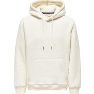 Only & Sons Onsemılıo 22030287 Ekru Kapüşonlu Teddy Kumaş Erkek Sweatshirt