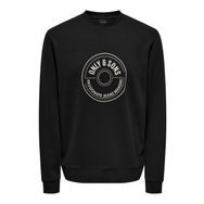 Only & Sons Onslamer Reg Interlock Crew Neck Sweat Black Erkek Sweatshirt