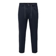 Only & Sons Onsleo Crop Linen Mix 0048 Pant Dark Navy Erkek Pantolon