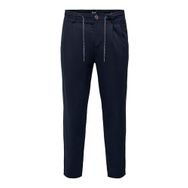 Only & Sons Onsleo Crop Linen Mix 0048 Pant Dark Navy Erkek Pantolon