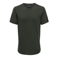 Only & Sons Onsmatt Longy SS Tee NOOS Pembe Rosin Erkek T-shirt