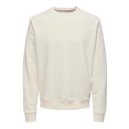 Only & Sons Onsmichi Life Reg Antik Beyaz Bisiklet Yaka Erkek Sweatshirt