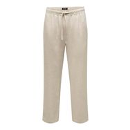 Only & Sons Onssinus Loose Visc Lin 0075 PNT Bej Erkek Pantolon