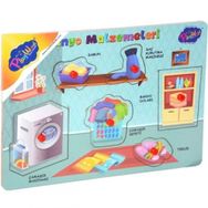 Onyıl Oyuncak Ahşap Tutmalı Banyo Malzemelerii
