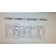 Opel Corsa C 2003 - 2005 Arası 7 Parça Maun Torpido Kaplama
