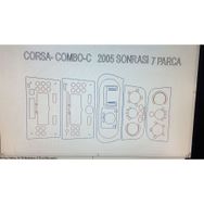 Opel Corsa C 2005 Sonrası 7 Parça Maun Torpido Kaplama