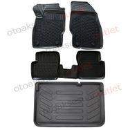 Opel Corsa D 2006-2014 Arası 3D Rizline Paspas ve Bagaj Havuzu
