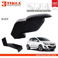 Opel Corsa E 2015 2018 Çelik Ayaklı Gri Siyah Kol Dayama Kolçağı