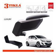 Opel Corsa E 2015 2018 Çelik Ayaklı Siyah Kol Dayama Kolçağı