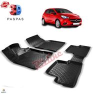 Opel Corsa E 2015 Sonrası Siyah 3D Havuzlu Paspas