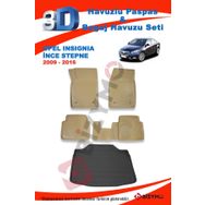 Opel İnsignia 2009-2016 İnce Stepne Bej Paspas ve Bagaj Havuzu