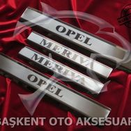 Opel Meriva Lazer Kumlama 2004-2010 4 Parça Krom Kapı Eşiği