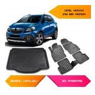 Opel Mokka 3D Havuzlu Paspas ve Bagaj Havuzu