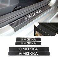 Opel Mokka 4 Adet Karbon Kapı Eşiği Sticker