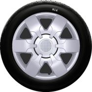 Opel SKS-SJS 413 16 İnç 4 Adet Kırılmaz Jant Kapağı