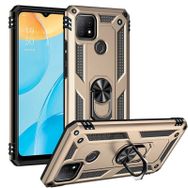 Oppo A15 Gold Kılıf Zırhlı Standlı Mıknatıslı Tank Kapak