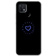 Oppo A15S Heart Strokes Baskılı Uyumlu Silikon Kılıf