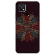 Oppo A15S Mandala Flower Wal Baskılı Uyumlu Silikon Kılıf