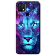 Oppo A15S Neon Lion Baskılı Uyumlu Silikon Kılıf