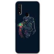 Oppo A31 Astronot Kıyafeti Baskılı Uyumlu Silikon Kılıf