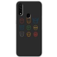 Oppo A31 Avengers Minimalism Baskılı Uyumlu Silikon Kılıf