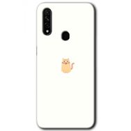 Oppo A31 Cat Minimalism Baskılı Uyumlu Silikon Kılıf
