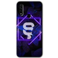 Oppo A31 Dark Neon Yaprak S Harfi Baskılı Uyumlu Silikon Kılıf