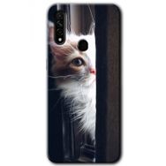 Oppo A31 Kedi Bakışı Baskılı Uyumlu Silikon Kılıf