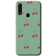 Oppo A31 Kiraz Berry Baskılı Uyumlu Silikon Kılıf
