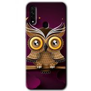 Oppo A31 Owl Bird Branch Baskılı Uyumlu Silikon Kılıf